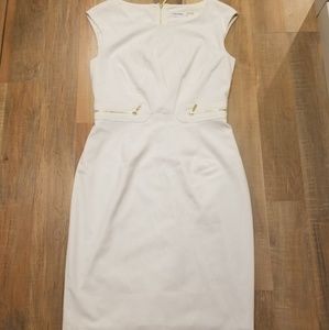 Showstopping White Calvin Klein Dress